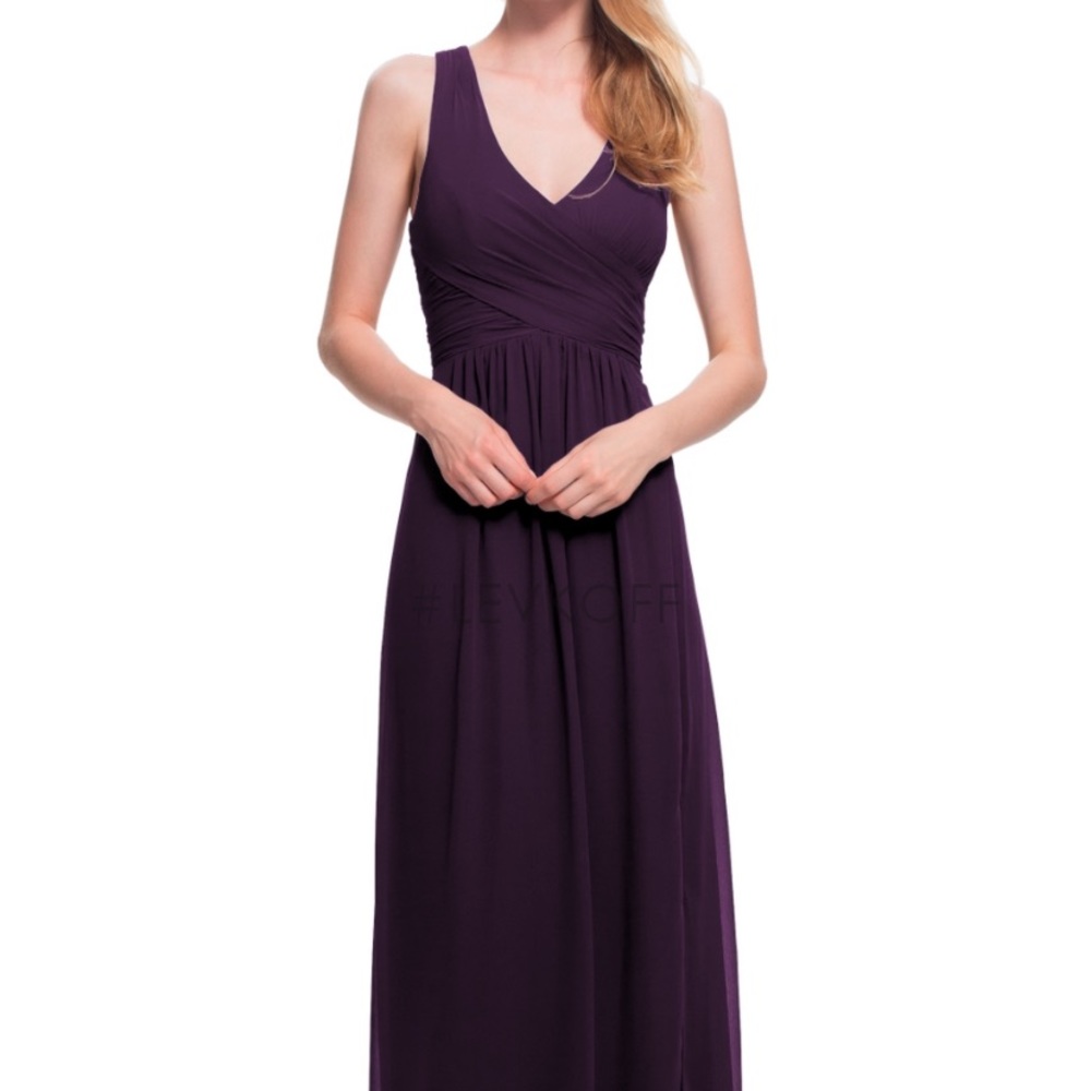 Bill Levkoff Style 7022 Size 12 Plum bridesmaid formal dress